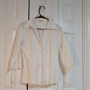 White Button-Up Blouse